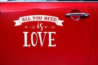 Preview: All you need is love bumper sticker