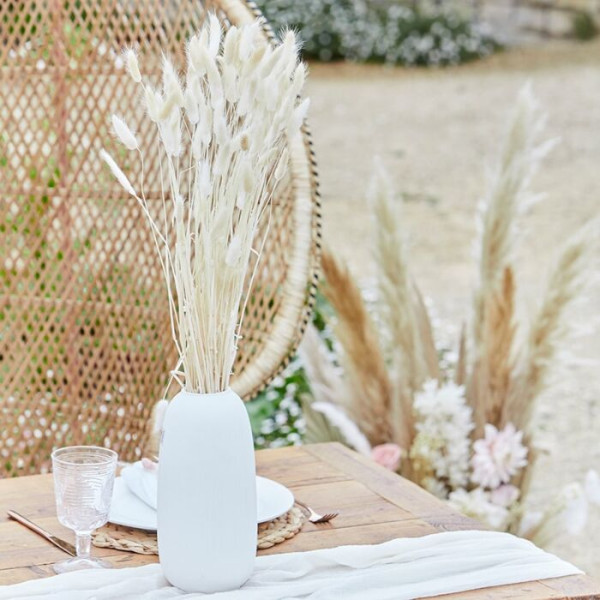 20 Country Wedding fluweel grassen crème 65cm