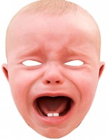 Grædende baby XXL-maske