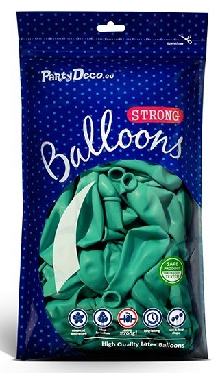 100 Partystar balloons aquamarine 27cm 2