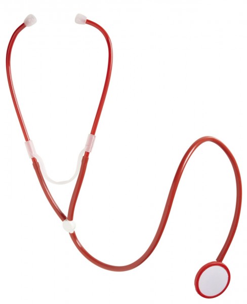 Classic red stethoscope
