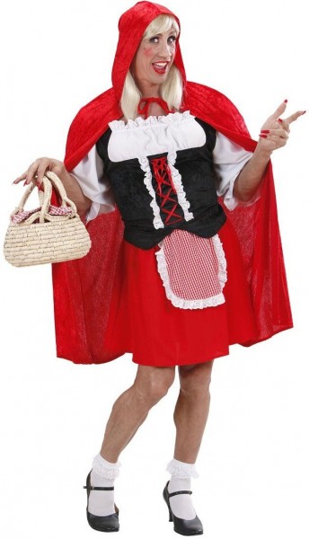 Travesty Little Red Riding Hood men's costume