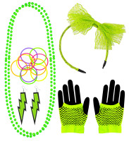 Anteprima: Set di accessori anni '80 verde neon