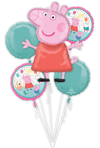 Peppa Pig foil balloon bouquet