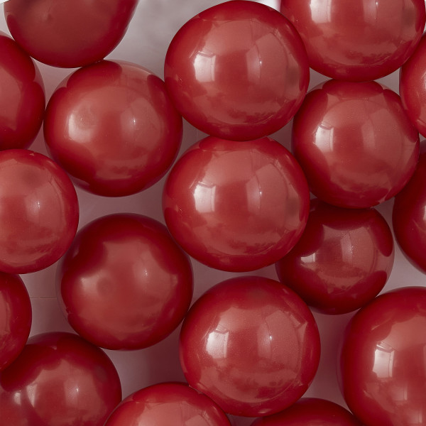 40 globos de látex fiesta amor rojo 12cm