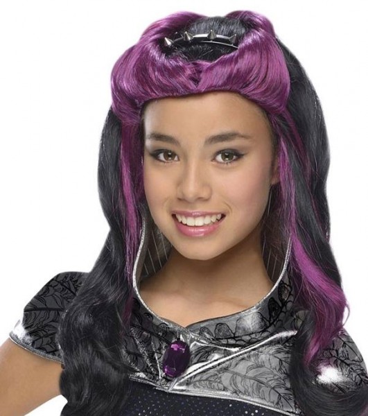 Raven Queen Ever After High Wig per i bambini