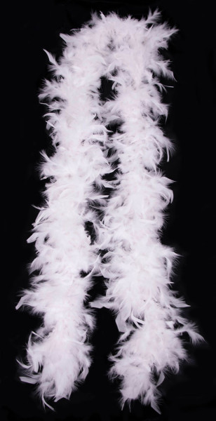 White Hollywood feather boa 1.8m