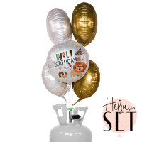 Vorschau: Wild Birthday Ballonbouquet-Set mit Heliumbehälter