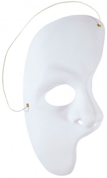 Media máscara fantasma blanco 2