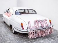 Widok: Ozdoba na samochód Miłość różowe złoto 24 sztuki