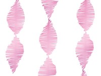 Anteprima: Ghirlanda di carta crespa rosa 3m