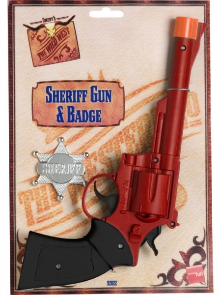 Western Cowboy Pistole Mit Abzeichen