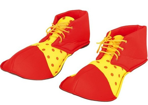 Buty Klauna dla dzieci czerwono-żółte