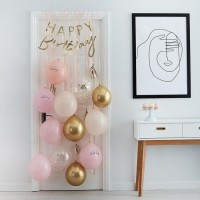 Ensemble de décoration de porte élégant joyeux anniversaire