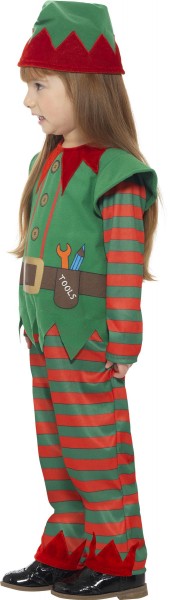 Disfraz de elfo navideño ayudante de Papá Noel con sombrero 3