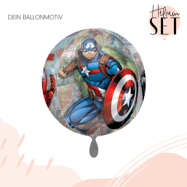 Marvel Avengers Ballonbouquet-Set mit Heliumbehälter 2