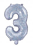 Anteprima: Palloncino foil olografico 3 figure 35 cm