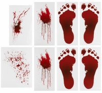 Anteprima: Adesivi per pavimenti-impronte di sangue