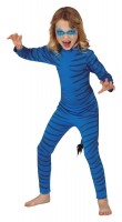 Oversigt: Blå tiger kostume til børn