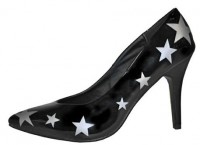 Party pumps high heel with asterisks