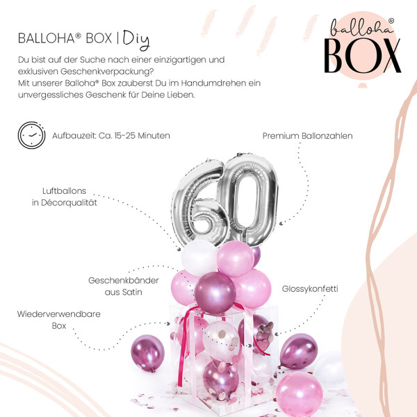 Balloha XL Geschenkbox DIY Pretty Pink 60 3