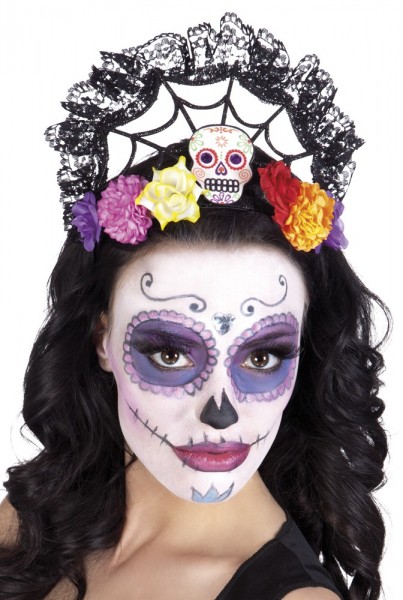 Hair Crown Day Of The Dead Spider Web