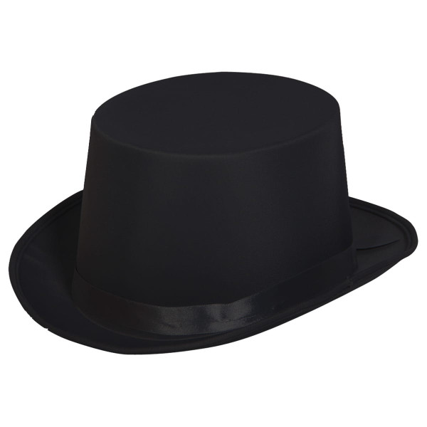 Eenvoudige hoge hoed zwart