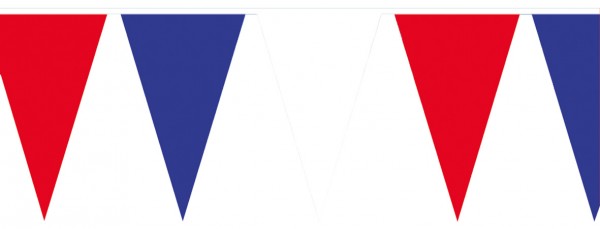 Łańcuch proporzeców Francja Vive la France