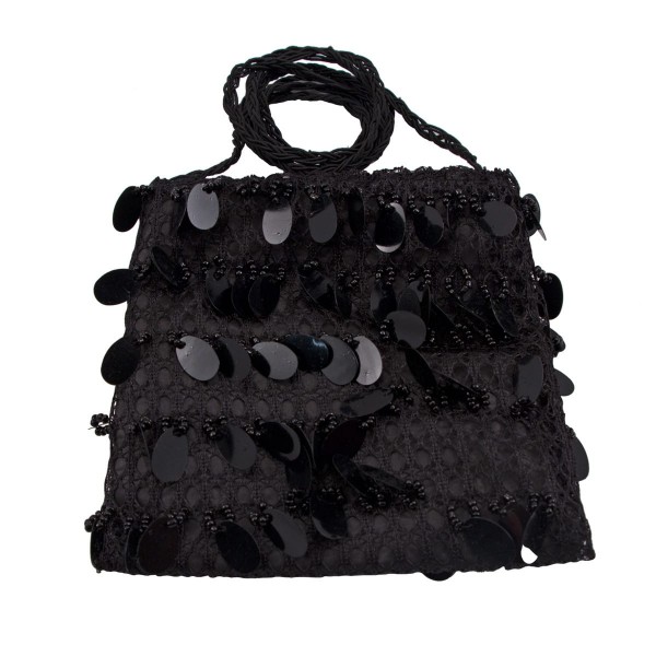 Black XXL sequin bag