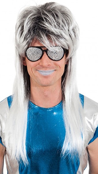 Gray mullet space wig