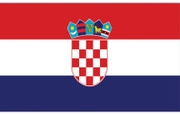 Kroatien Fan Flagge 90 x 150cm