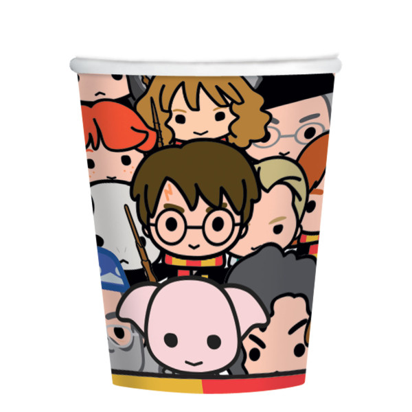 8 Harry Potter cartoon paper cups 250ml