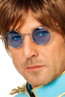 Niebieskie okulary hipisowskie John Lennon
