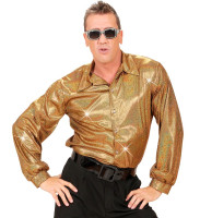 Oversigt: Glitter shirt Disco Fever Gold