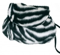 Plüschige Tasche Im Zebra-Look