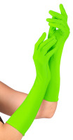 Widok: Eleganckie, neonowo-zielone rękawiczki