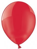 Oversigt: 100 gennemsigtige Partystar balloner rød 27cm