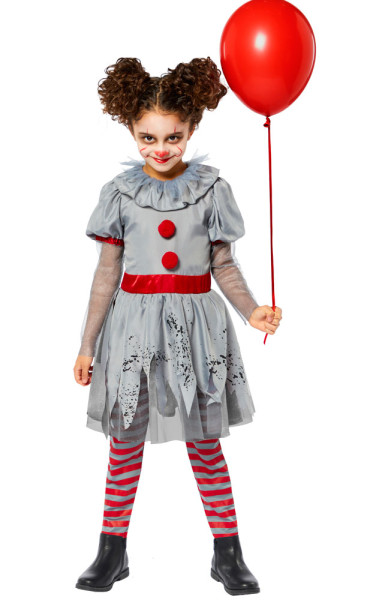 Killer Clown Kostüm für Mädchen