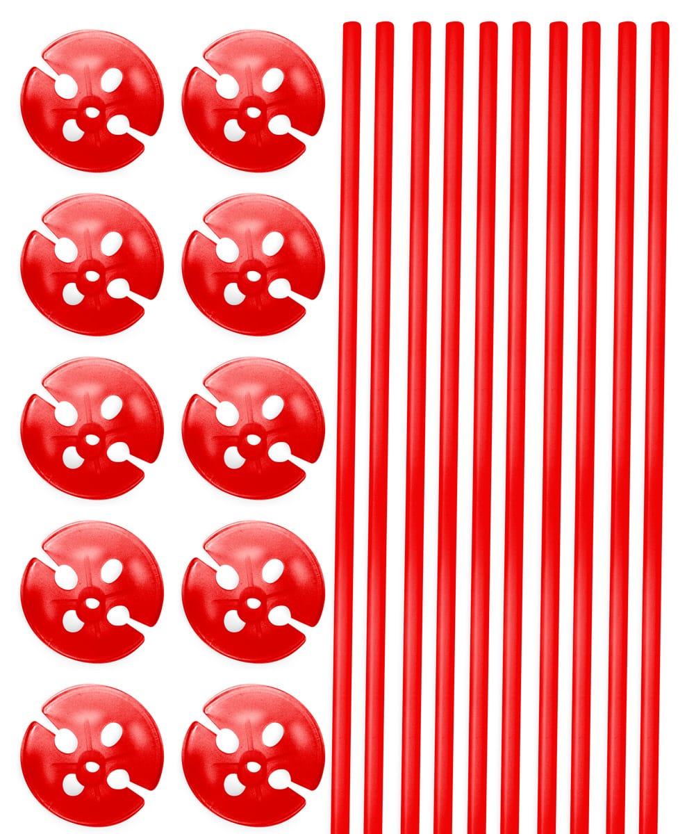 Lot De Bâtons Pour Ballons 40 Ou 70 Cm - Transparents, Réutilisables, Pour Fêtes
