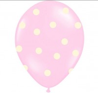 Oversigt: 6 balloner Its a Girl Vanilla Pink 30cm