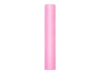 Runner da tavolo in tulle rosa chiaro 16 x 900 cm