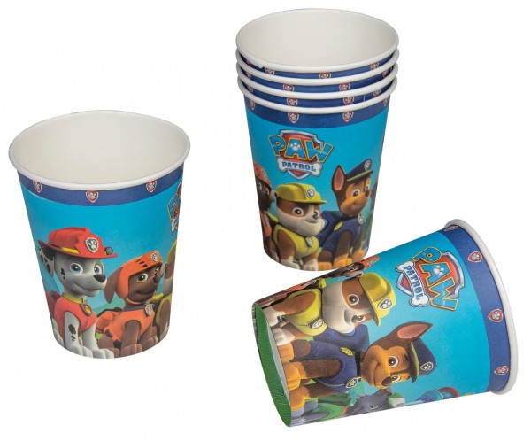 6 Paw Patrol Friends cups Chase 200ml