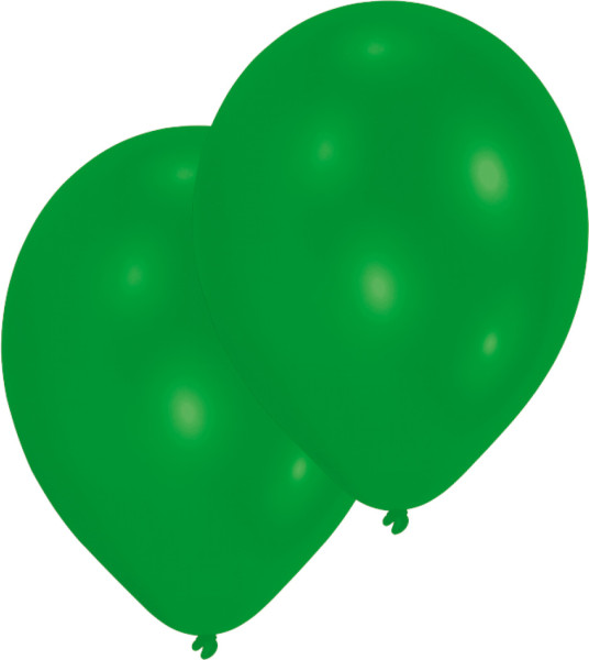 Set of 50 balloons green 27.5cm