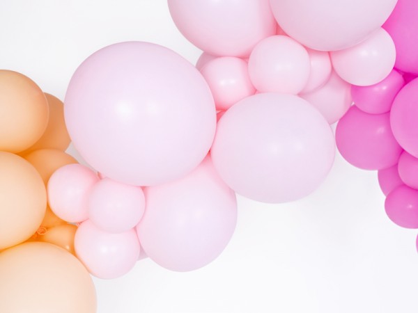 100 balonów Partylover pastelowy róż 23cm 2