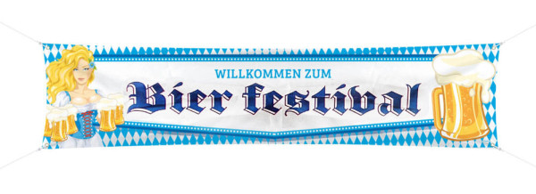 Oktoberfest banner beer Liesl 1,8m x 40cm