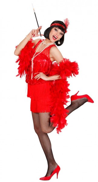 Costume de dame rouge des années 20 2
