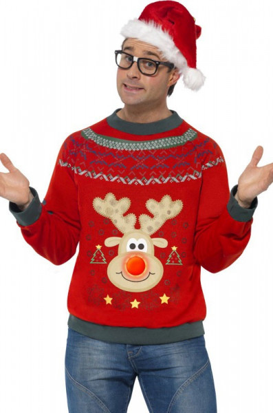 Suéter de renos navideños