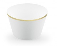 Vorschau: Cupcake Set Pastell goldener Rand 6-teilig