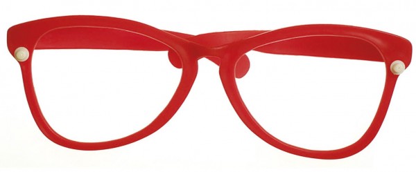 Gigantyczne okulary Bing Party w kolorze czerwonym