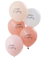 5 ballons Joyful Life 30cm